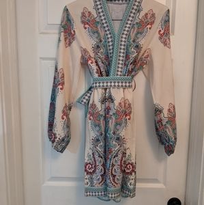 Cream Paisley Dress size M